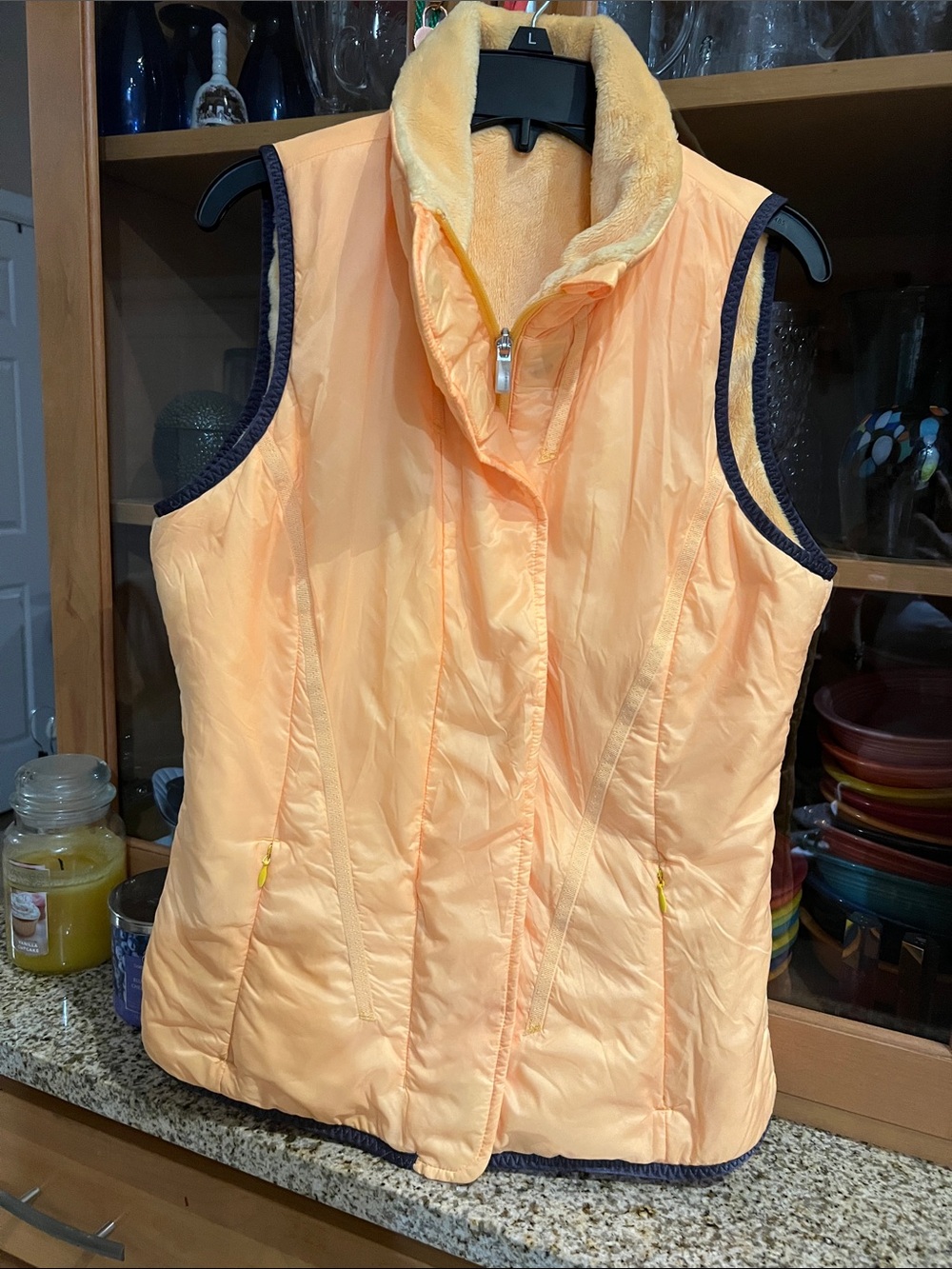 lululemon athletica Peach Quilted Sleeveless Vest